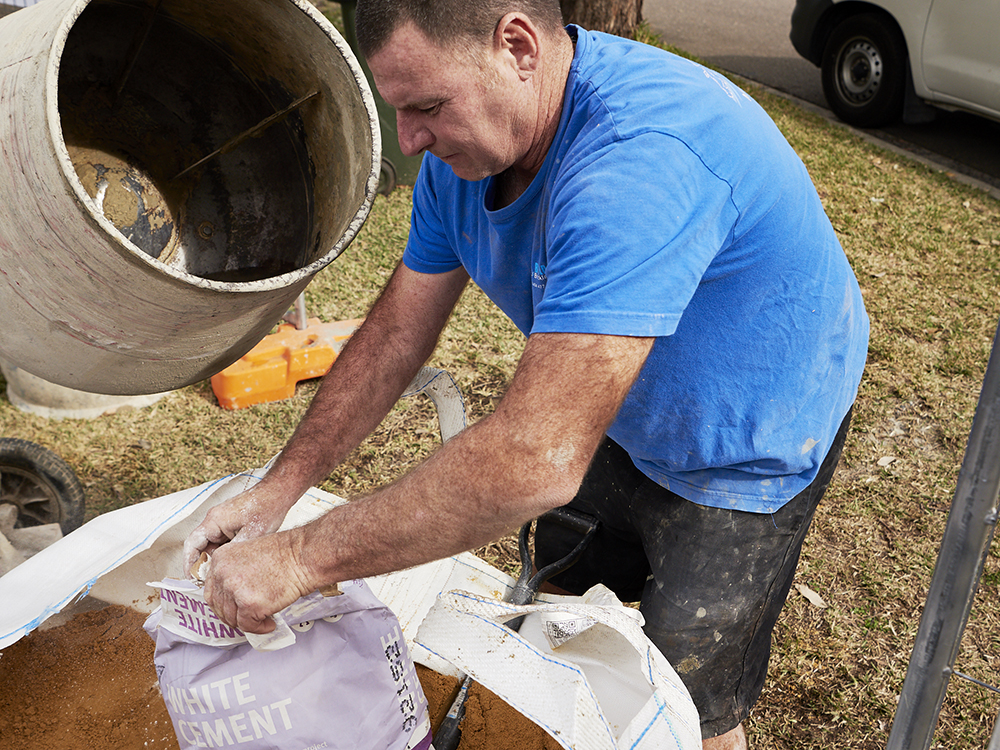 Testing white cement