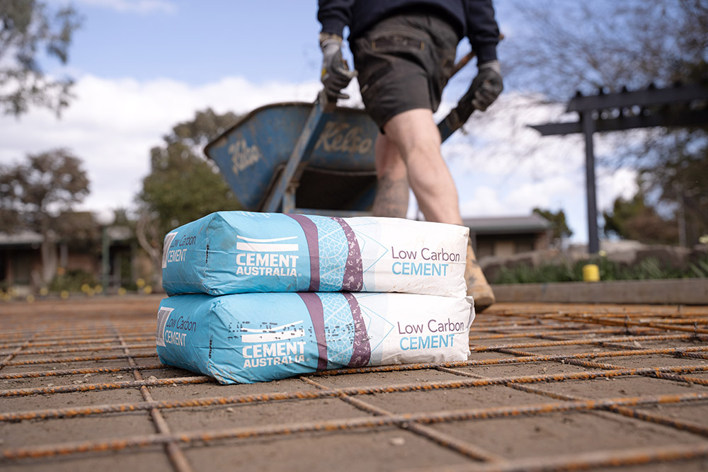 Low Carbon Cement on site