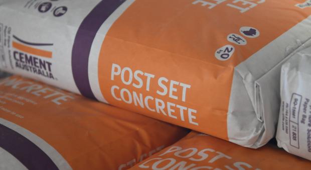 Post Set Concrete